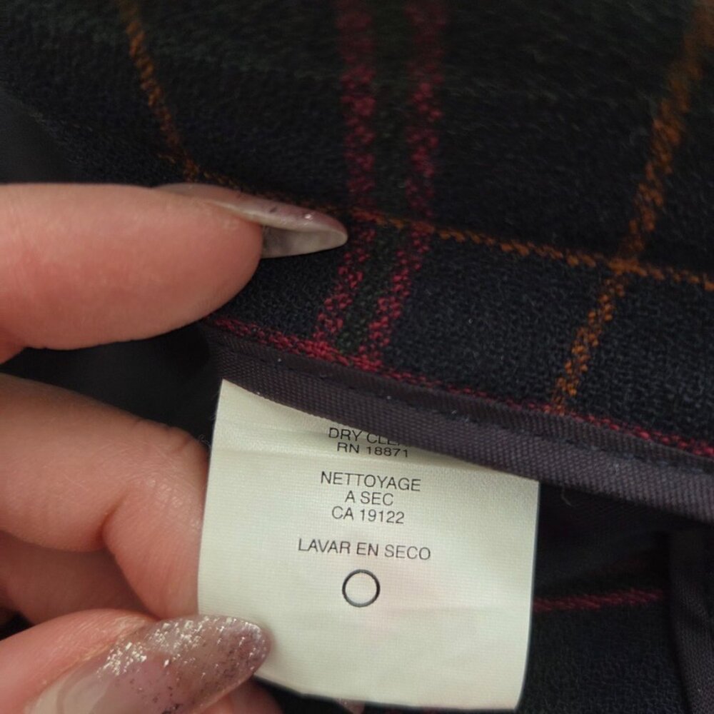 Vtg Wool Plaid Pants Size 12 Old Money Heritage Preppy‎ Straight Leg High Waist - Picture 8 of 13